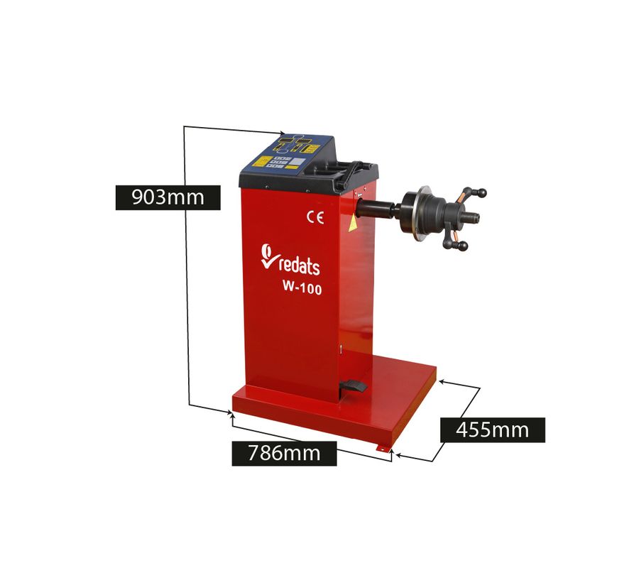 Équilibreuse semi-automatique REDATS W-100 vue 2