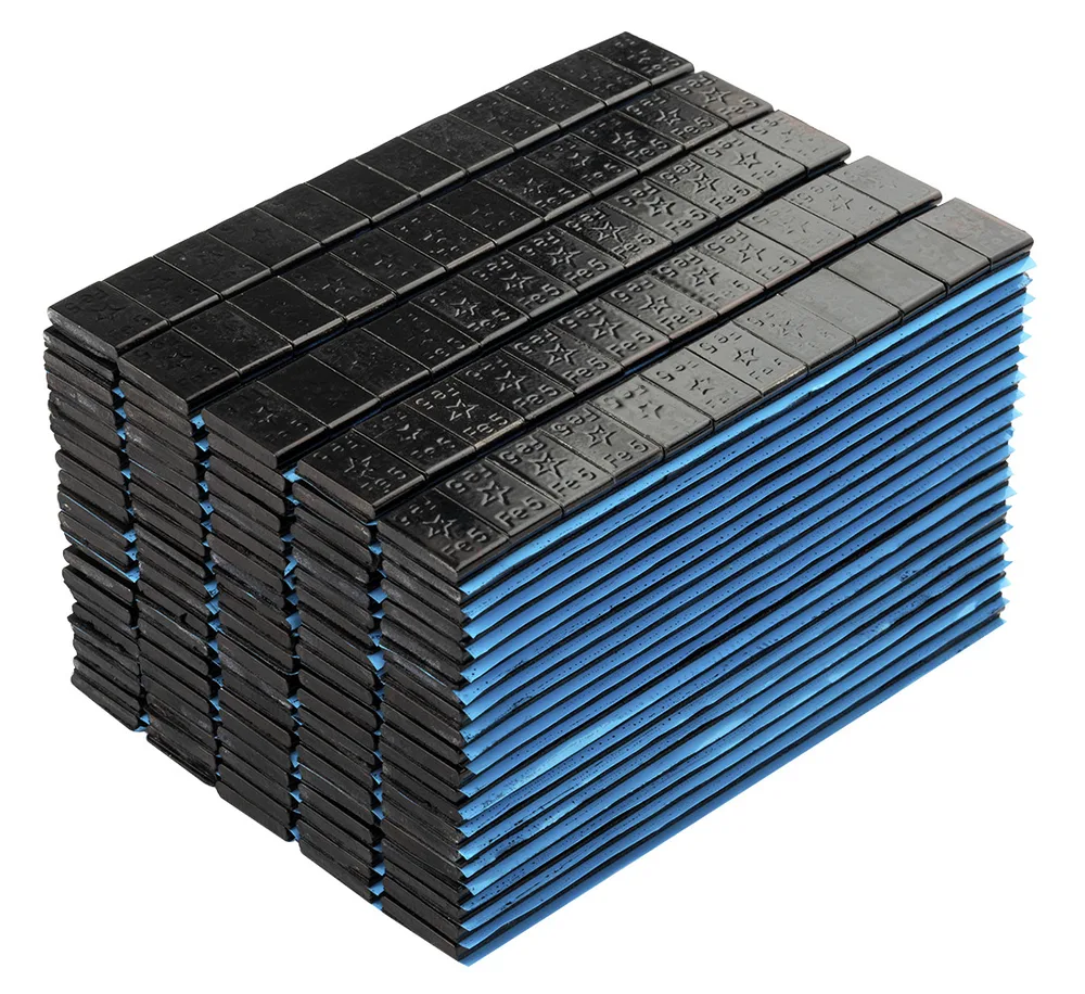 Fivestars Masses adhésives noires acier 01-02-45, 5g Boîte angulaire — vue 3
