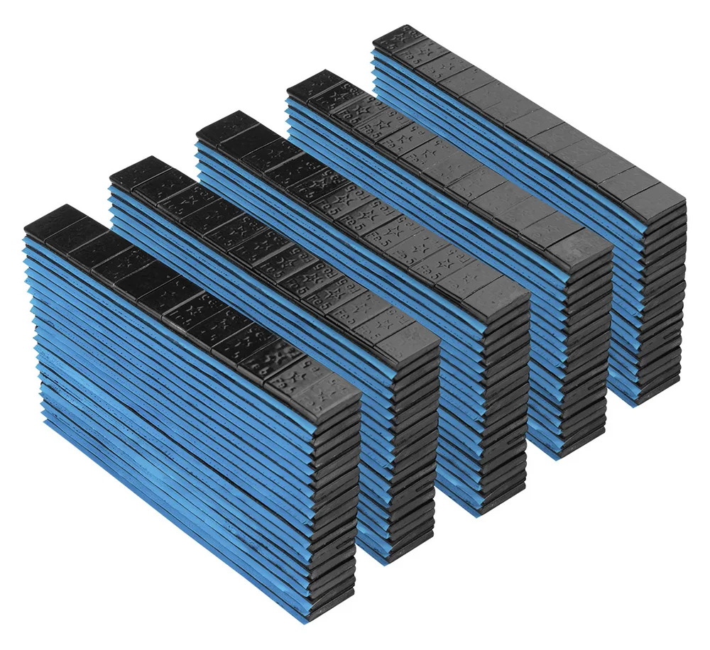 Fivestars Masses adhésives noires acier 01-02-45, 5g Boîte angulaire — vue 4