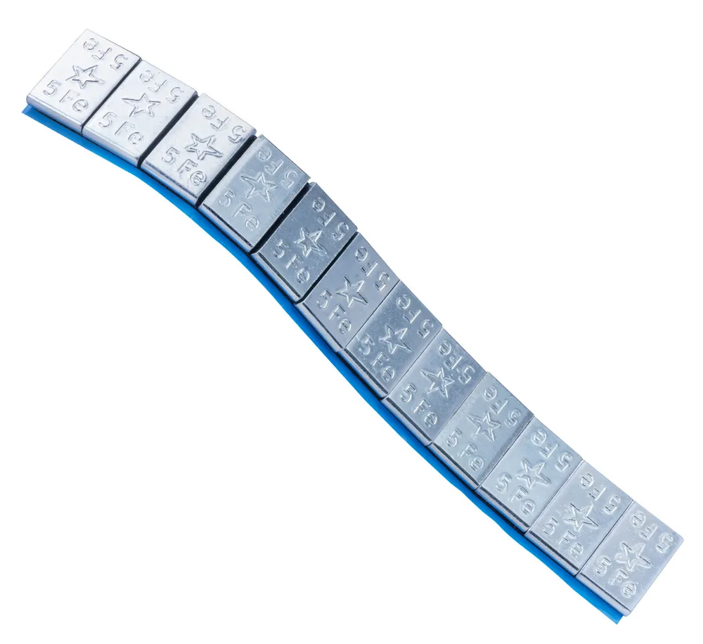 Masses d'équilibrage adhésives Fivestars FE 5 g EDGY zinguées – 400 barrettes — vue 3