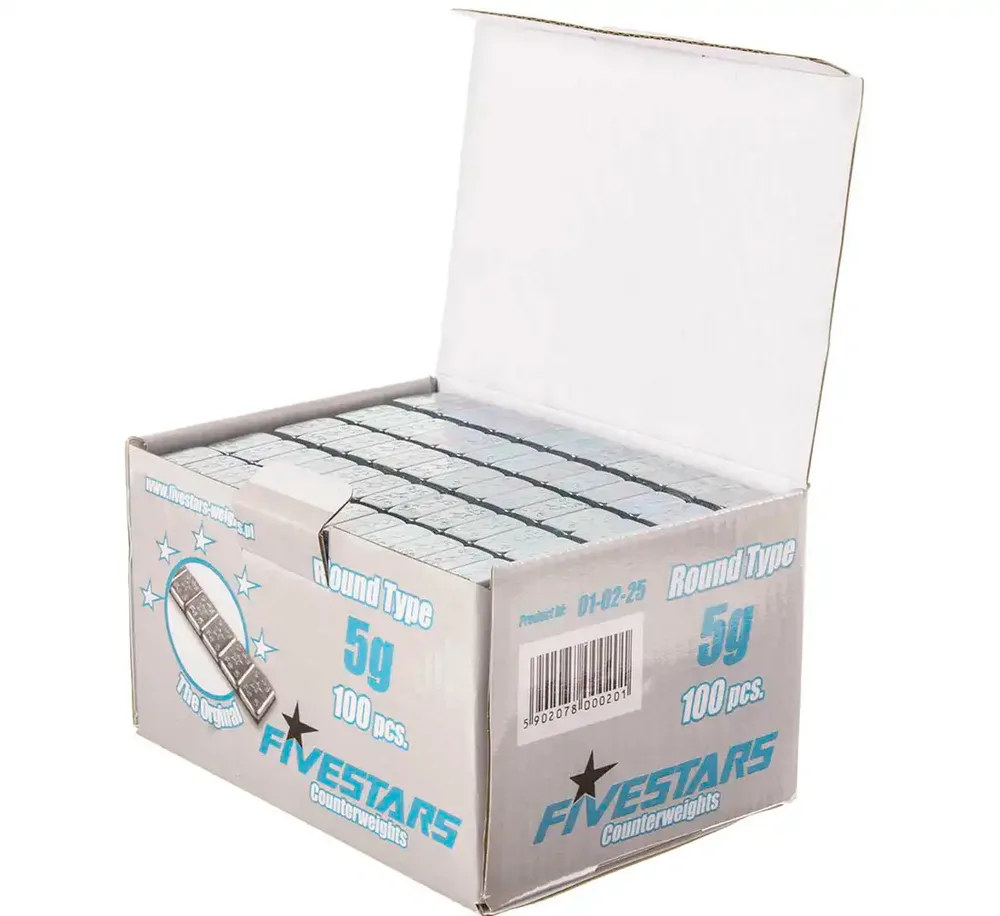 Masses d'équilibrage adhésives Fivestars FE 5 g ROUND – 400 barrettes — vue 3