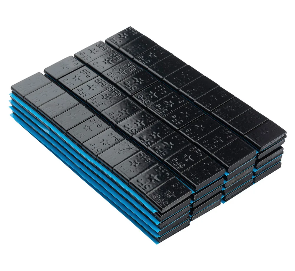 Masses d'équilibrage adhésives Fivestars Black Edgy 5 g – 480 pièces — vue 3