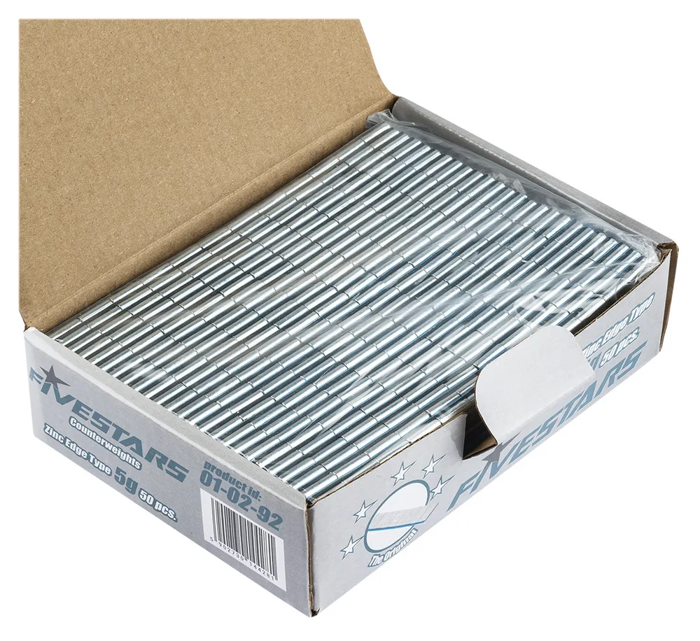 Masses d'équilibrage adhésives FIVESTARS 5G peintes — 50 barrettes — vue 2