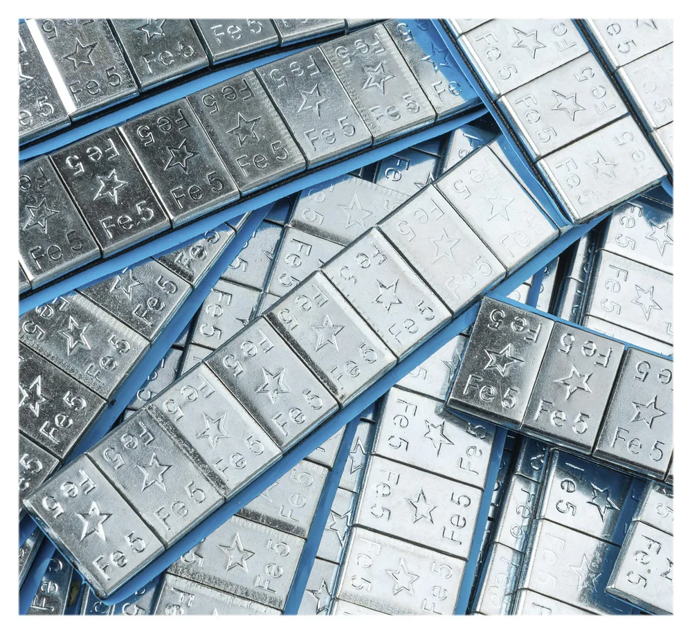Masses d'équilibrage adhésives FIVESTARS 5G peintes — 50 barrettes — vue 5