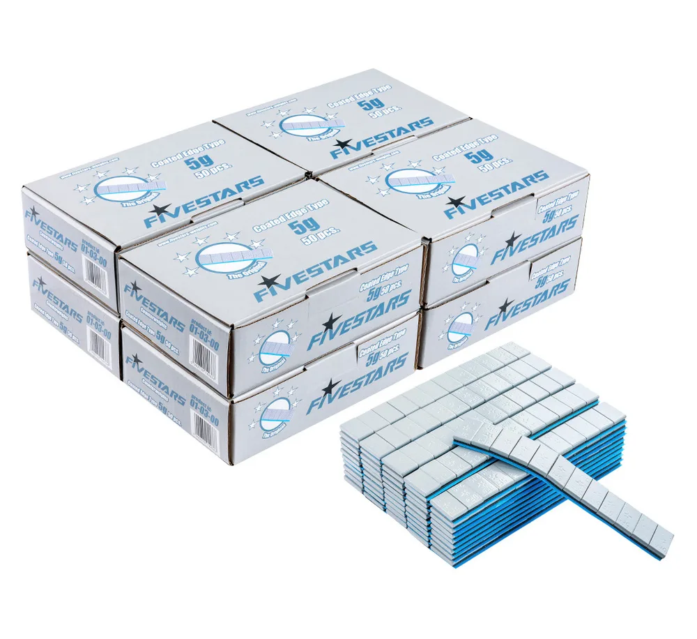 Masses d'équilibrage adhésives FIVESTARS Edgy 5 g - 400 barrettes