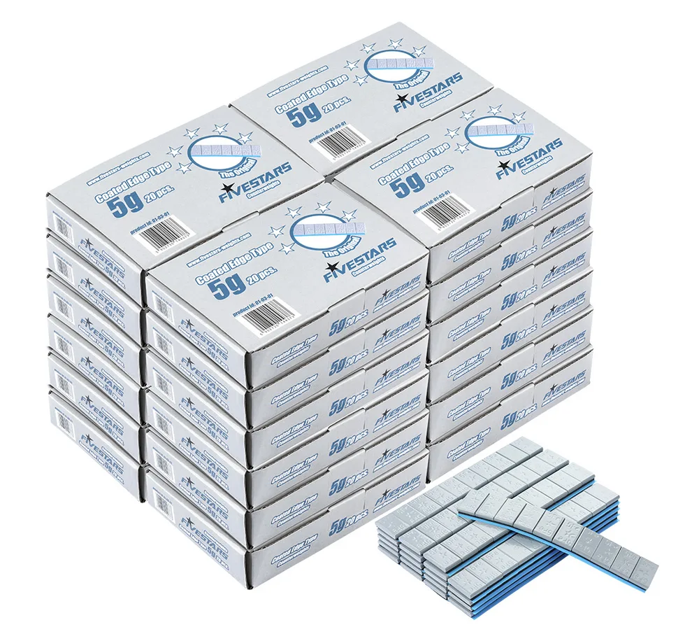Masses d'équilibrage adhésives FIVESTARS Edgy 5 g - 480 barrettes