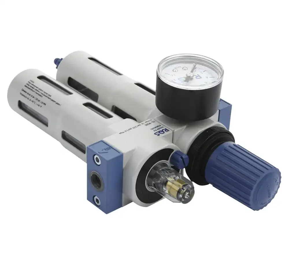 Régulateur de pression avec séparateur d'eau et lubrificateur RQS MINI 1/4" — vue 2