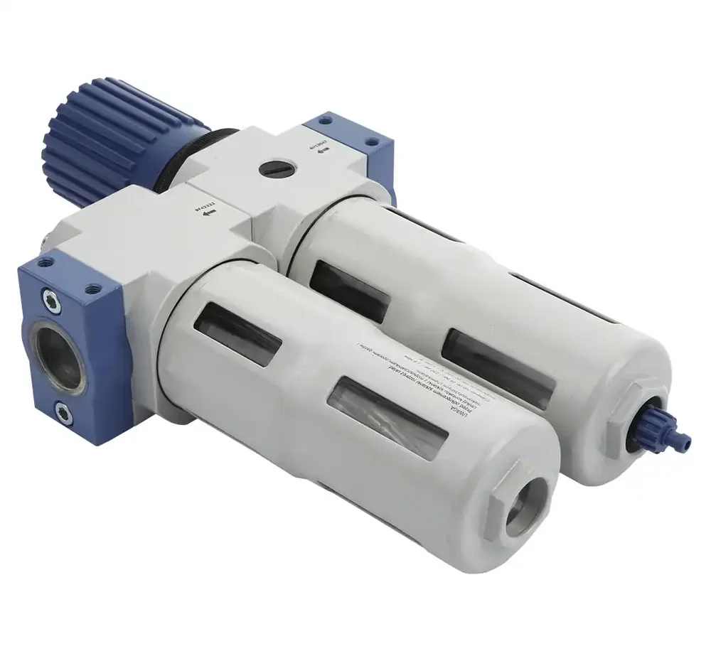 Régulateur de pression avec séparateur d'eau et lubrificateur RQS MIDI 3/4" — vue 2