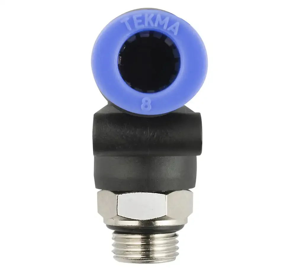 Raccord instantané coudé TEKMA tuyau 8 mm — filetage 1/8" — vue 3