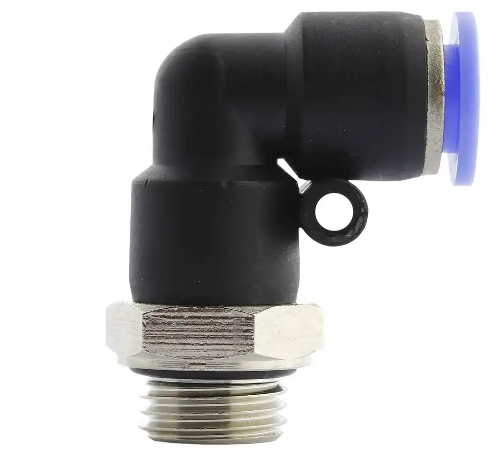 Raccord instantané coudé TEKMA tuyau 8 mm — filetage 1/4" — vue 2