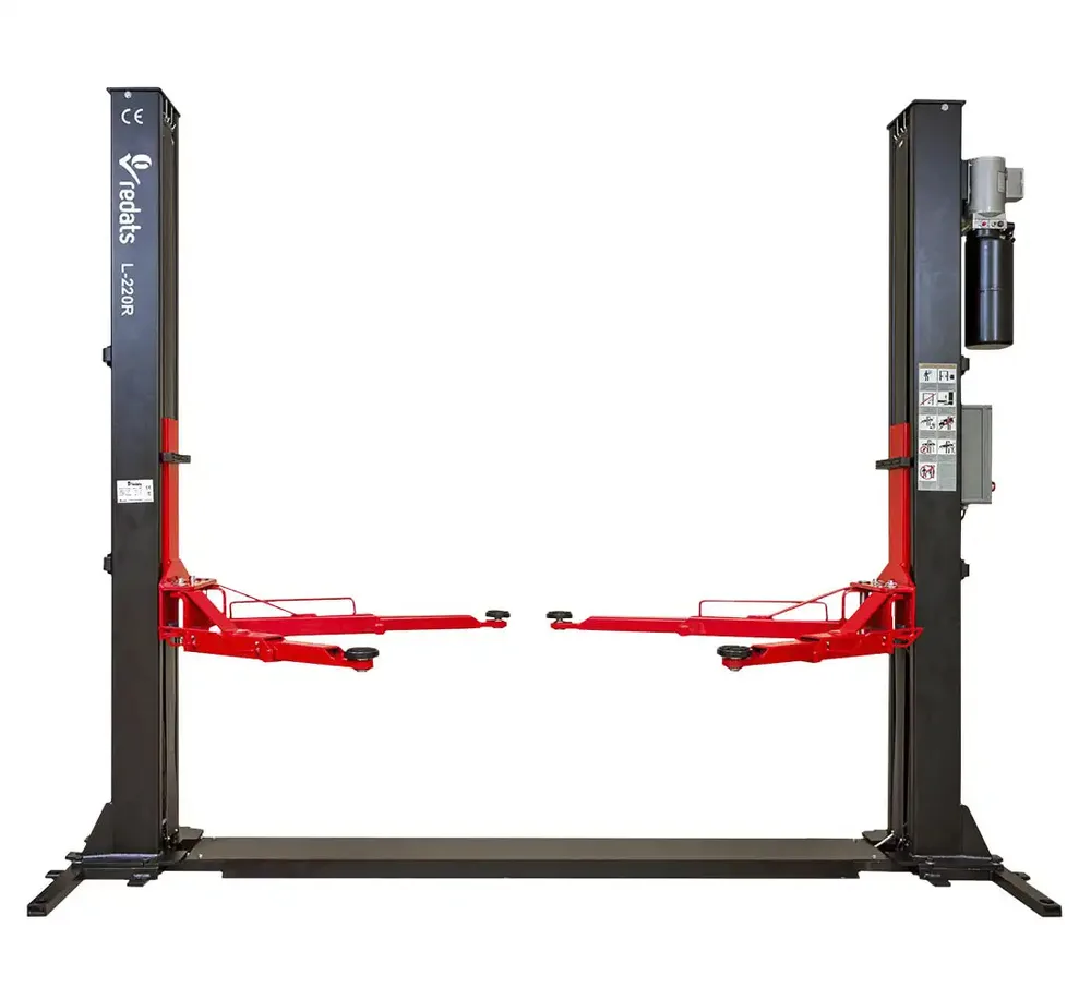 Pont élévateur 2 colonnes automatique REDATS L-220R 4T avec base de renfort