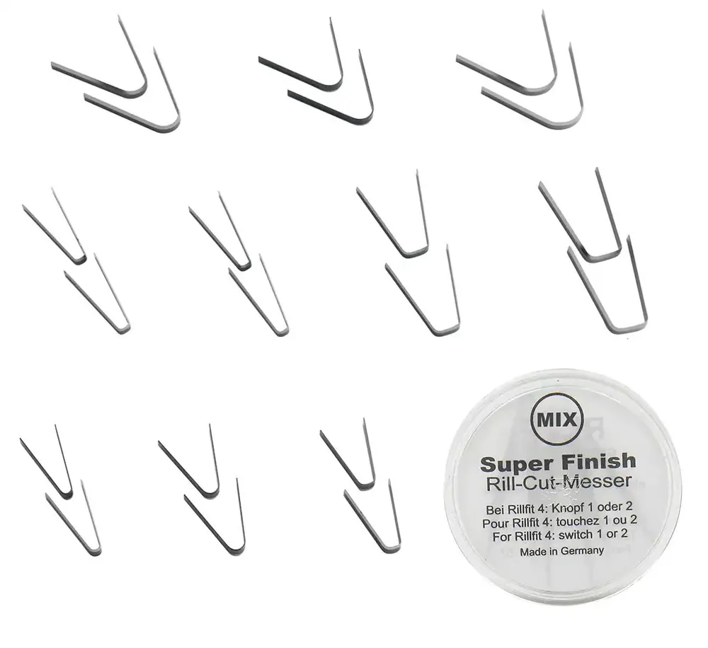 Lames Rillcut MIX pour recreuseuse RILLFIT - 20 pièces