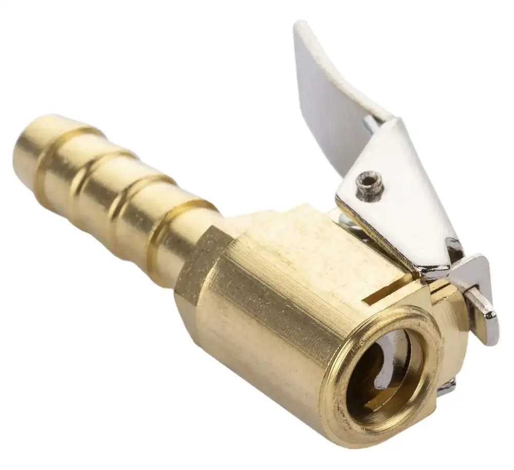 Embout de gonflage laiton à agrafe - tuyau 8 mm