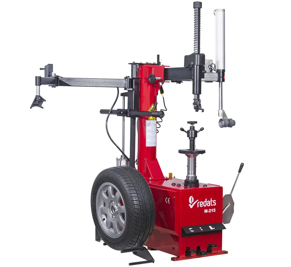 Démonte-pneus semi-automatique REDATS M-215 avec élévateur et bras presseur RUN-FLAT — vue 2