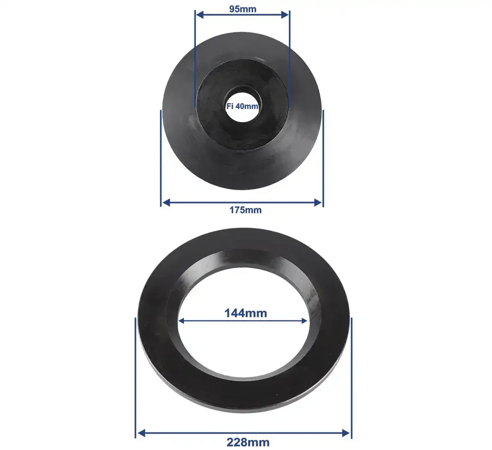 Kit REDATS cône de centrage BUS + entretoise Ø40 mm 95-175 mm — vue 3