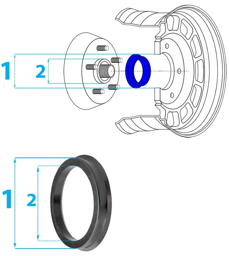 Bague de centrage REDATS 66,1/57,1 - N°26 — vue 3
