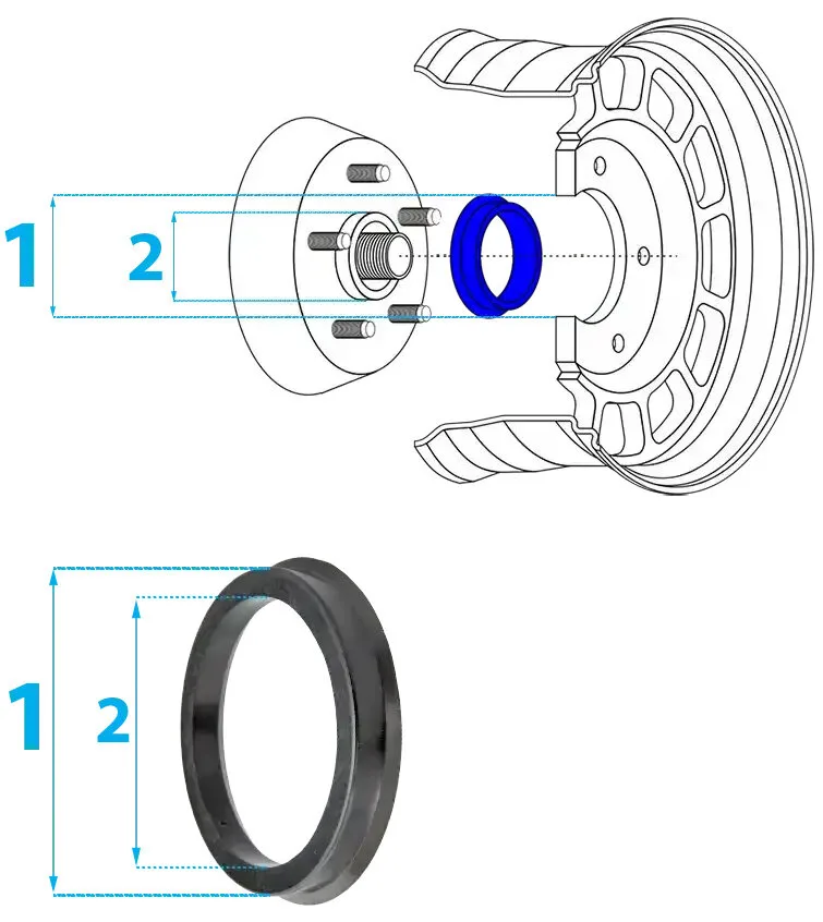 Bague de centrage REDATS 76,1/66,1 - N° 127 — vue 5