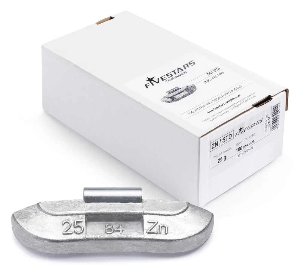 Contrepoids zinguées 25G - 100 pièces — vue 4