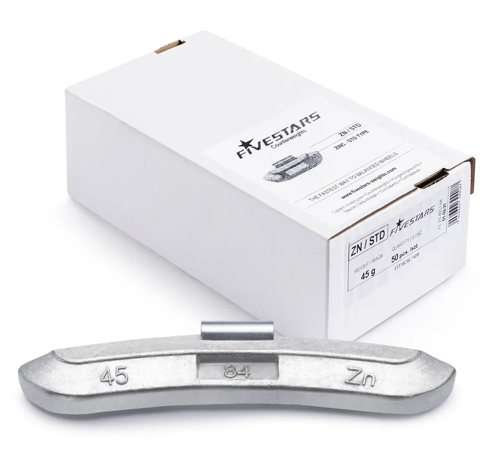 Contrepoids zinguées 45G - 50 pièces