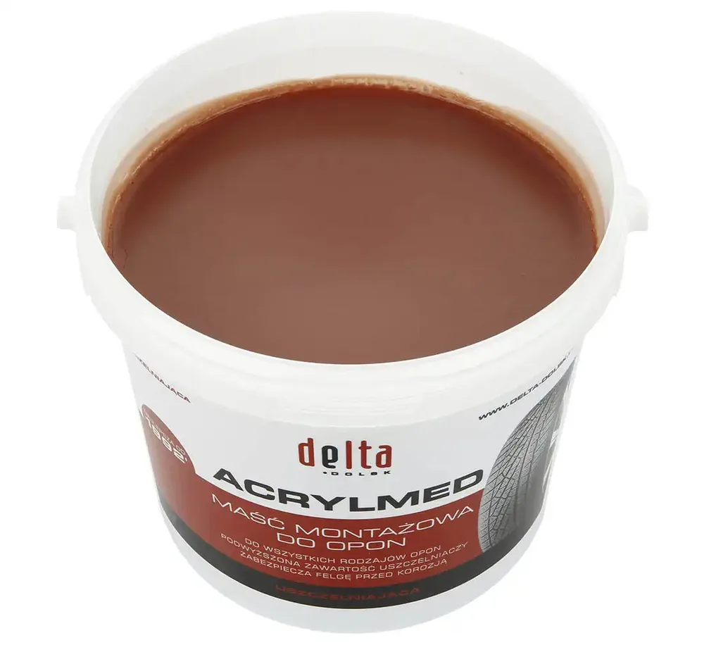 Pâte de montage pneu DELTA Acrylmed rouge étanchéifiante 4 kg — vue 2