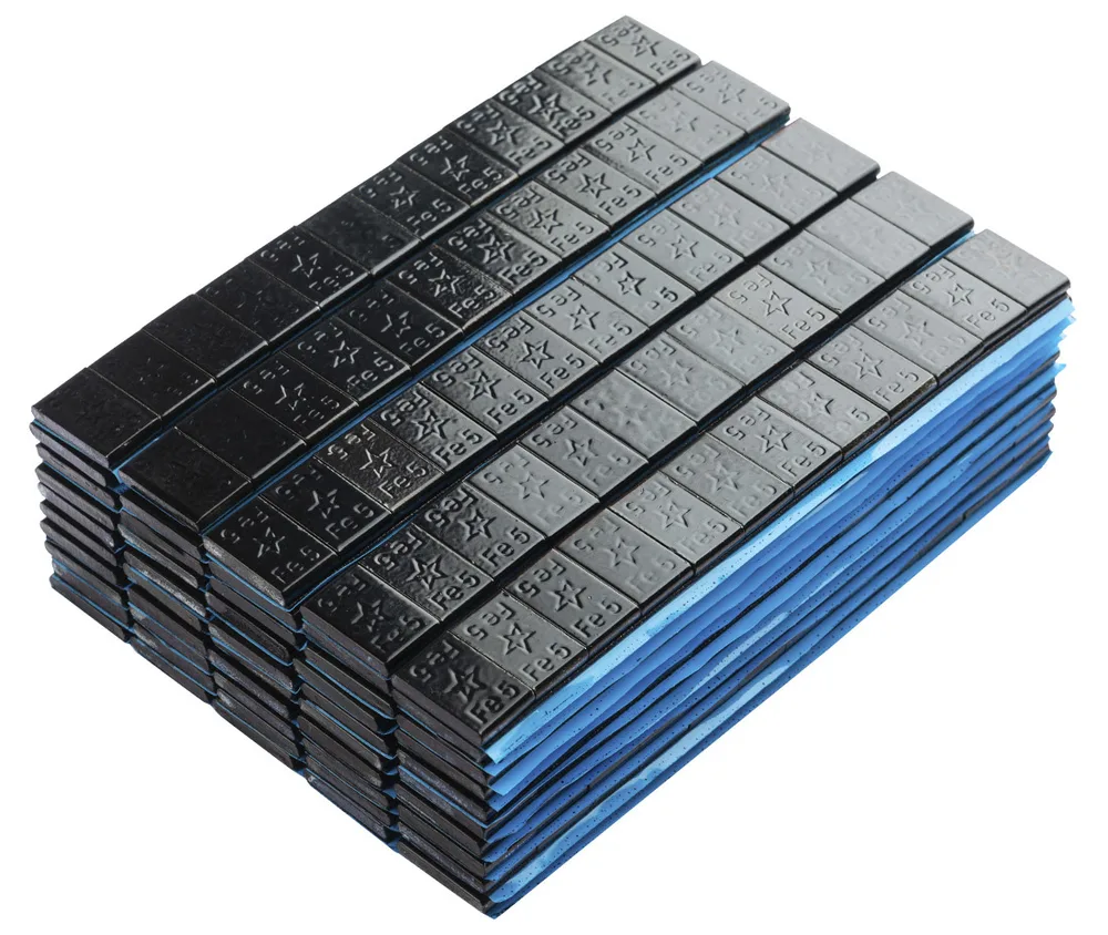 Fivestars Masses adhésives noires acier 01-02-60, 12x5g 50 bandes — vue 3