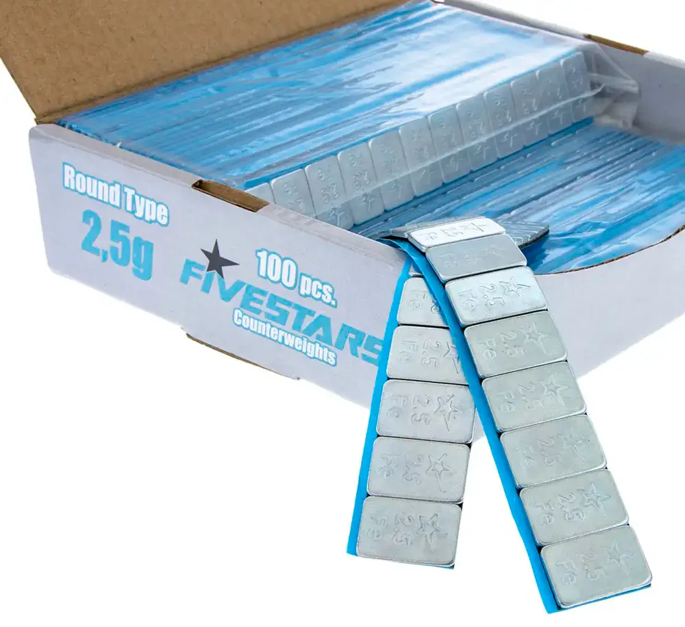 Masses d'équilibrage adhésives Fivestars FE SLIM 2,5 g – 400 barrettes — vue 5