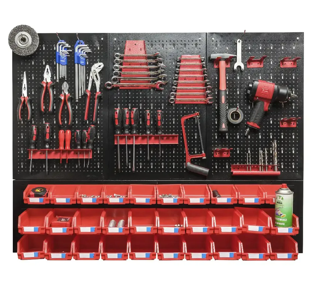 Panneau porte-outils d'atelier REDATS avec bacs — vue 2