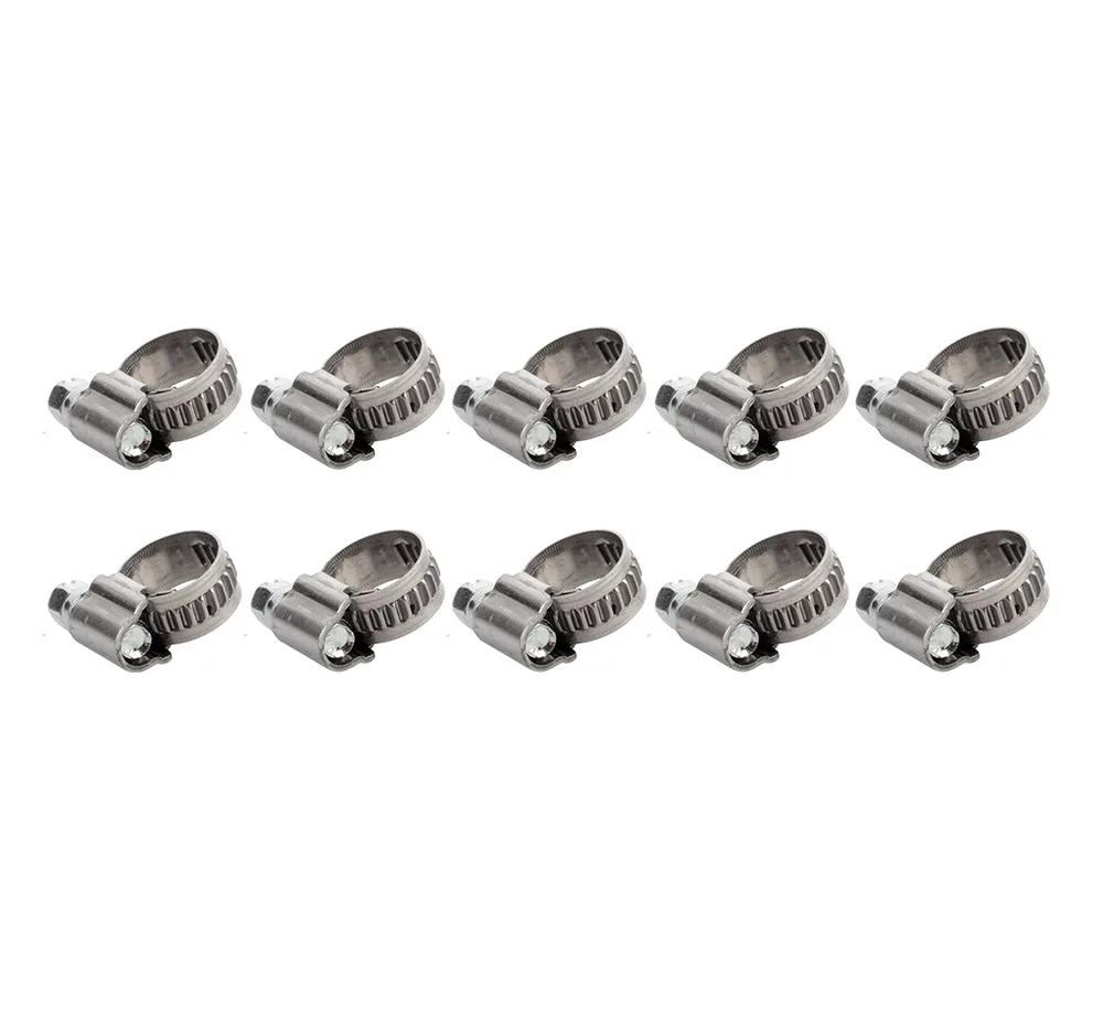 Colliers de serrage 8-12 mm — lot de 10