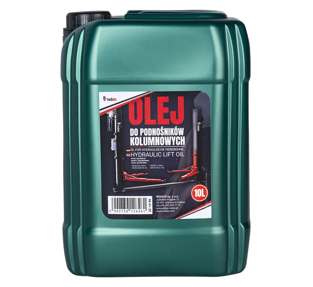 Huile hydraulique REDATS HL32 pour pont élévateur - 10 L