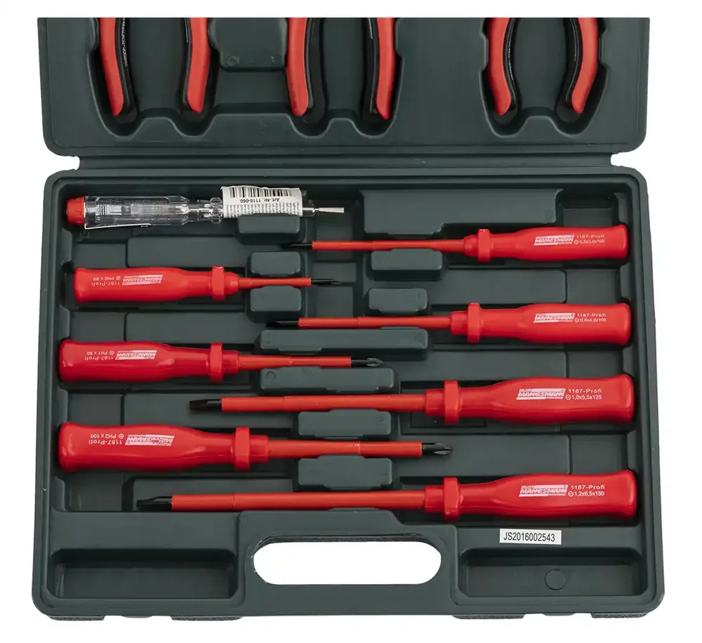Coffret tournevis isolés et pinces Mannesmann 11 pièces — vue 4