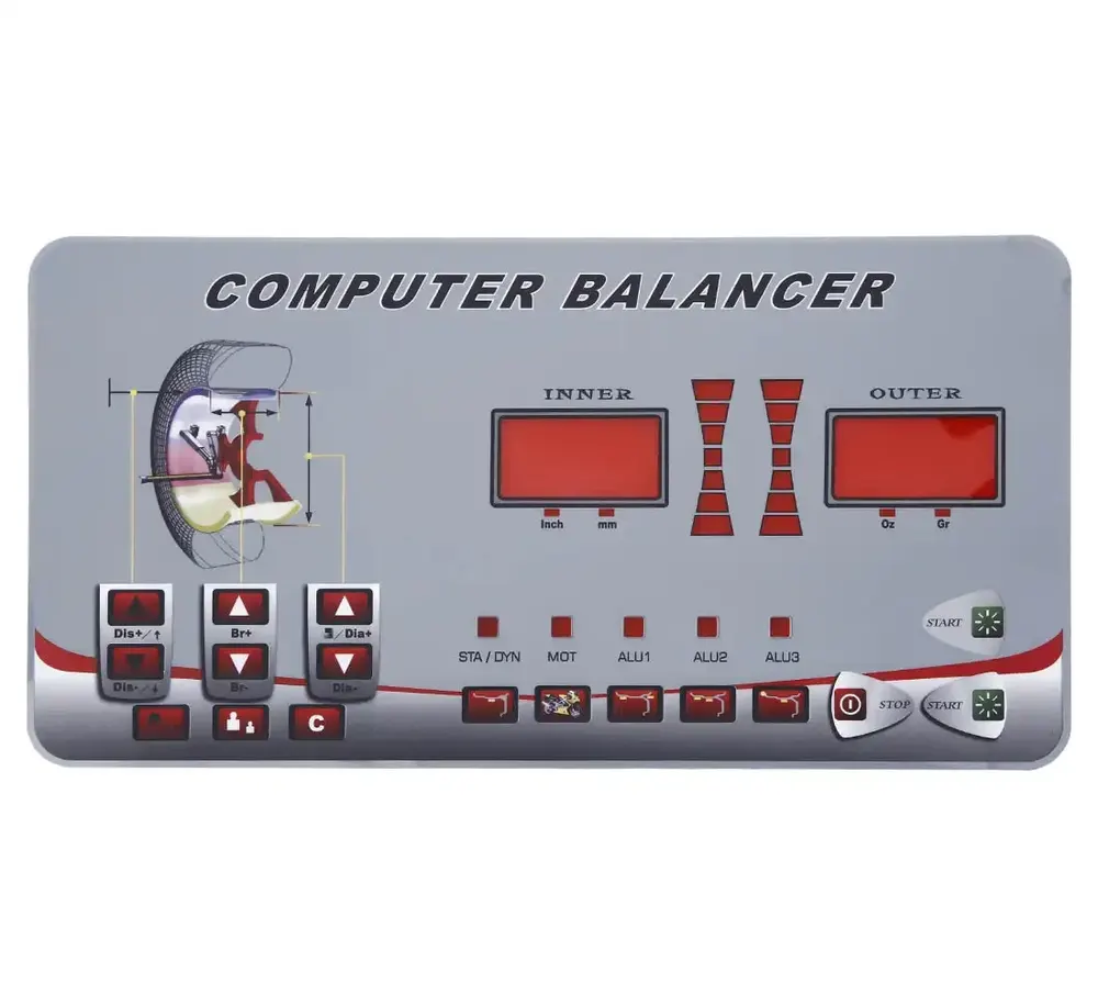 Clavier de commande REDATS pour équilibreuse W-620