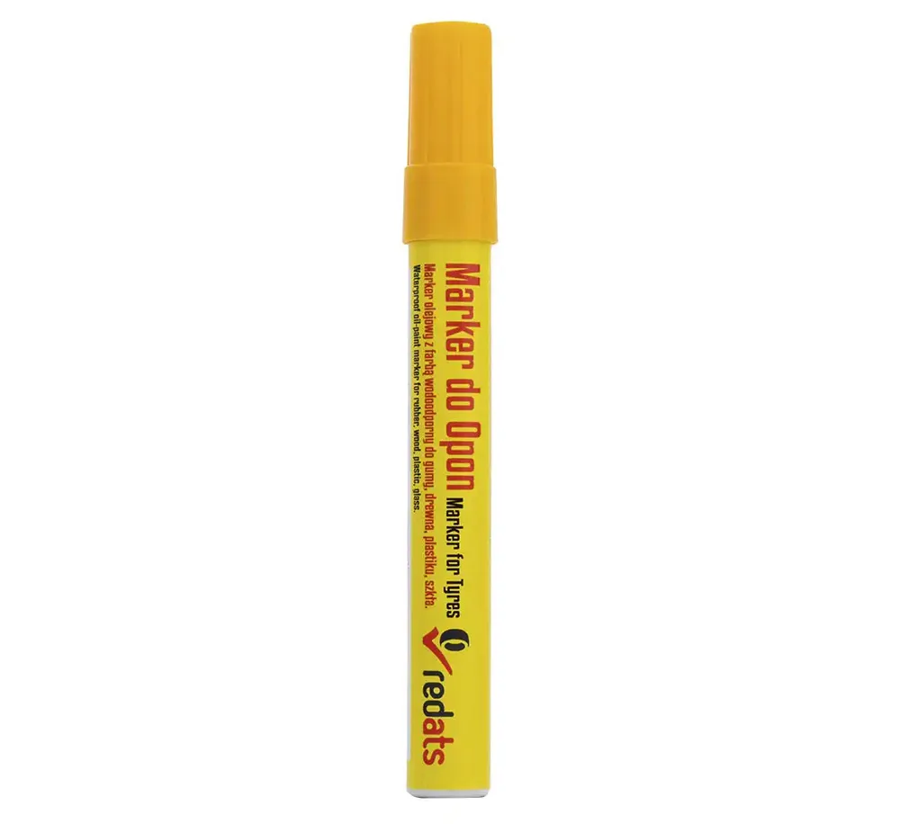 Marqueur à l'huile pour pneus REDATS - jaune - 1 pièce