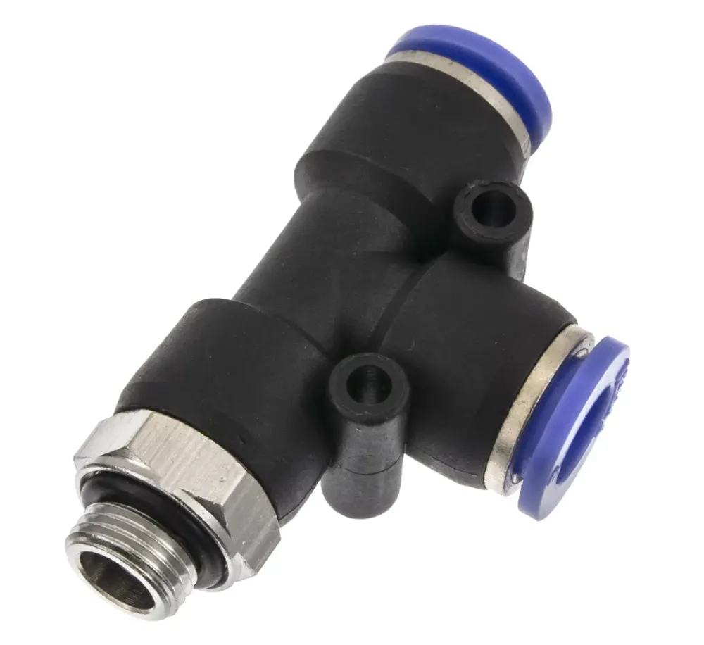 Raccord instantané TEKMA en T tuyau 8 mm — filetage 1/8" — vue 2