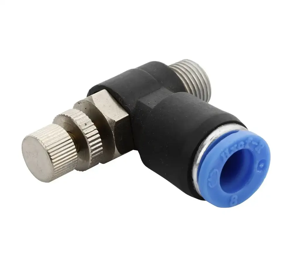 Raccord instantané REDATS avec limiteur de débit tuyau 8 mm — filetage 1/8" pour démonte-pneus M-220 / M-221 — vue 2