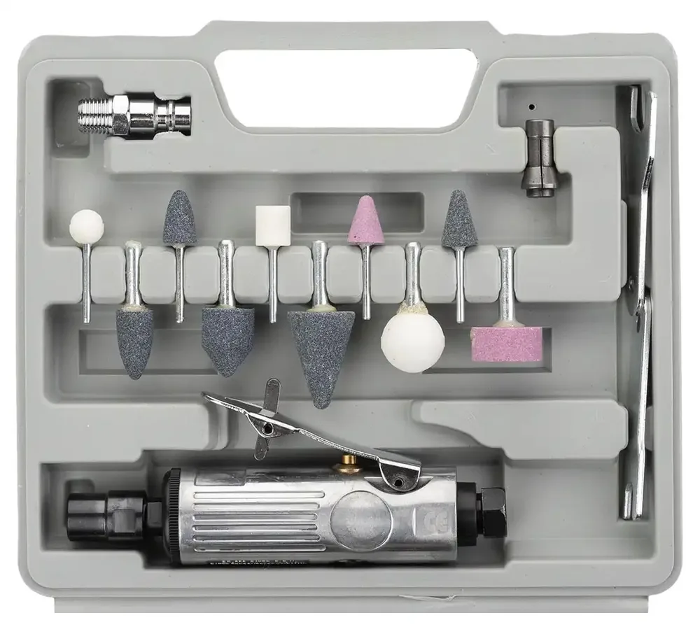 Coffret meuleuse pneumatique + fraises de réparation pneu ATS