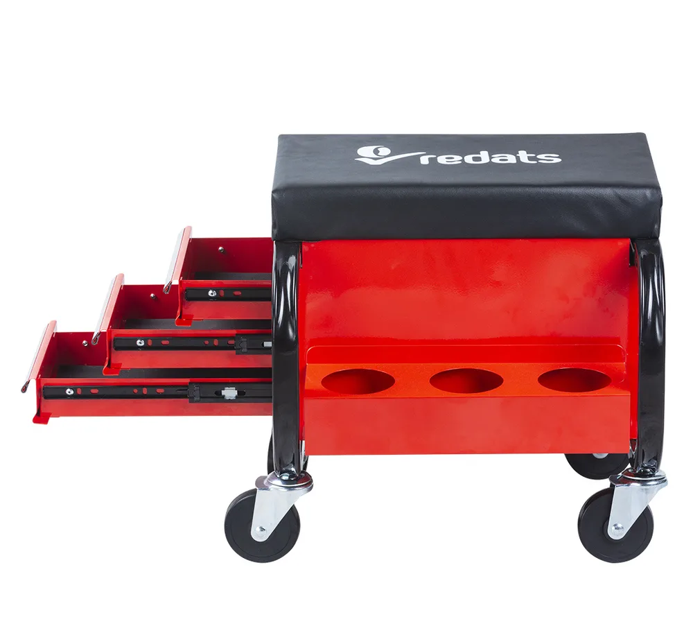 Tabouret d'atelier roulant REDATS avec tiroirs — vue 4