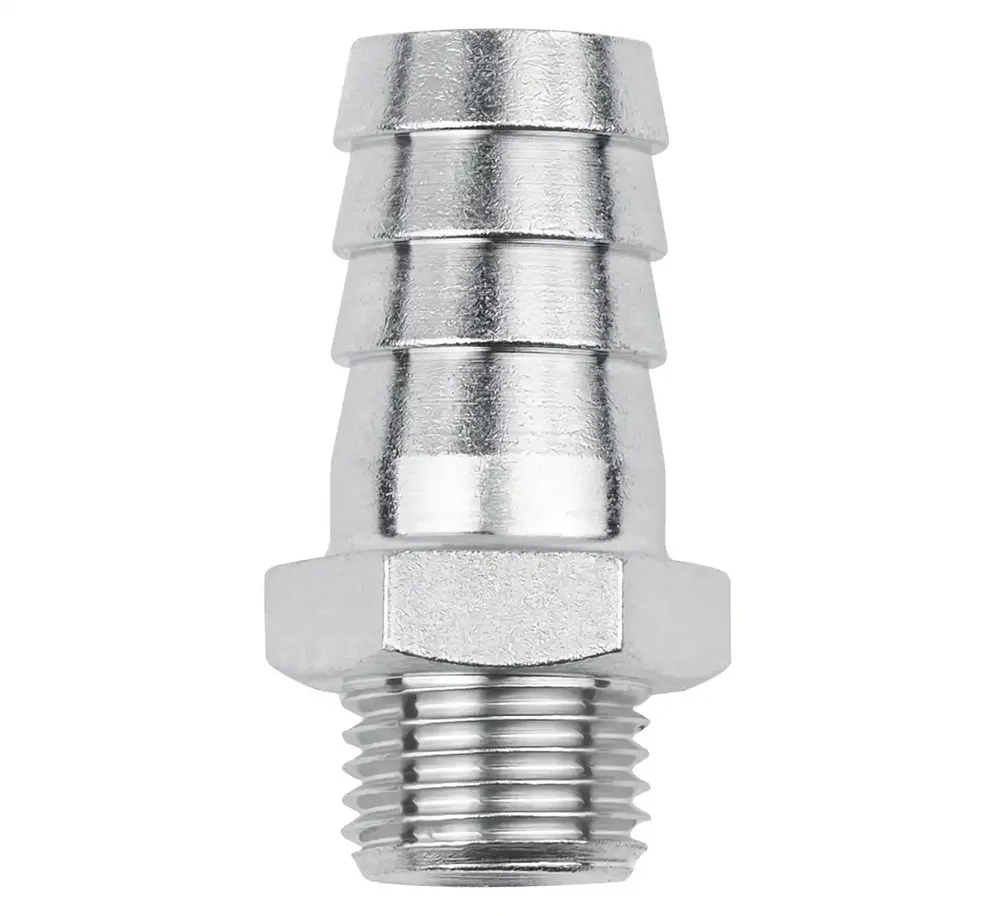 Raccord cannelé RQS tuyau 13 mm — filetage mâle 1/4" — vue 3
