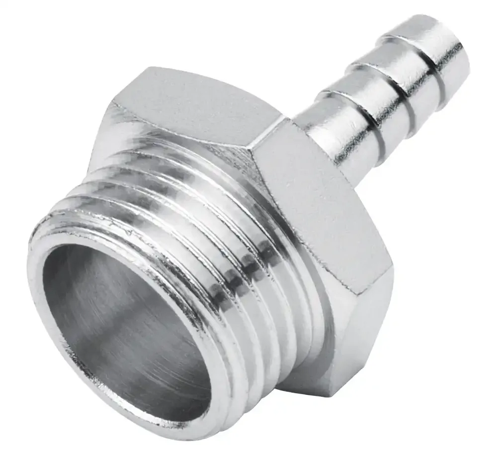 Raccord cannelé RQS tuyau 6 mm — filetage mâle 1/2" — vue 2
