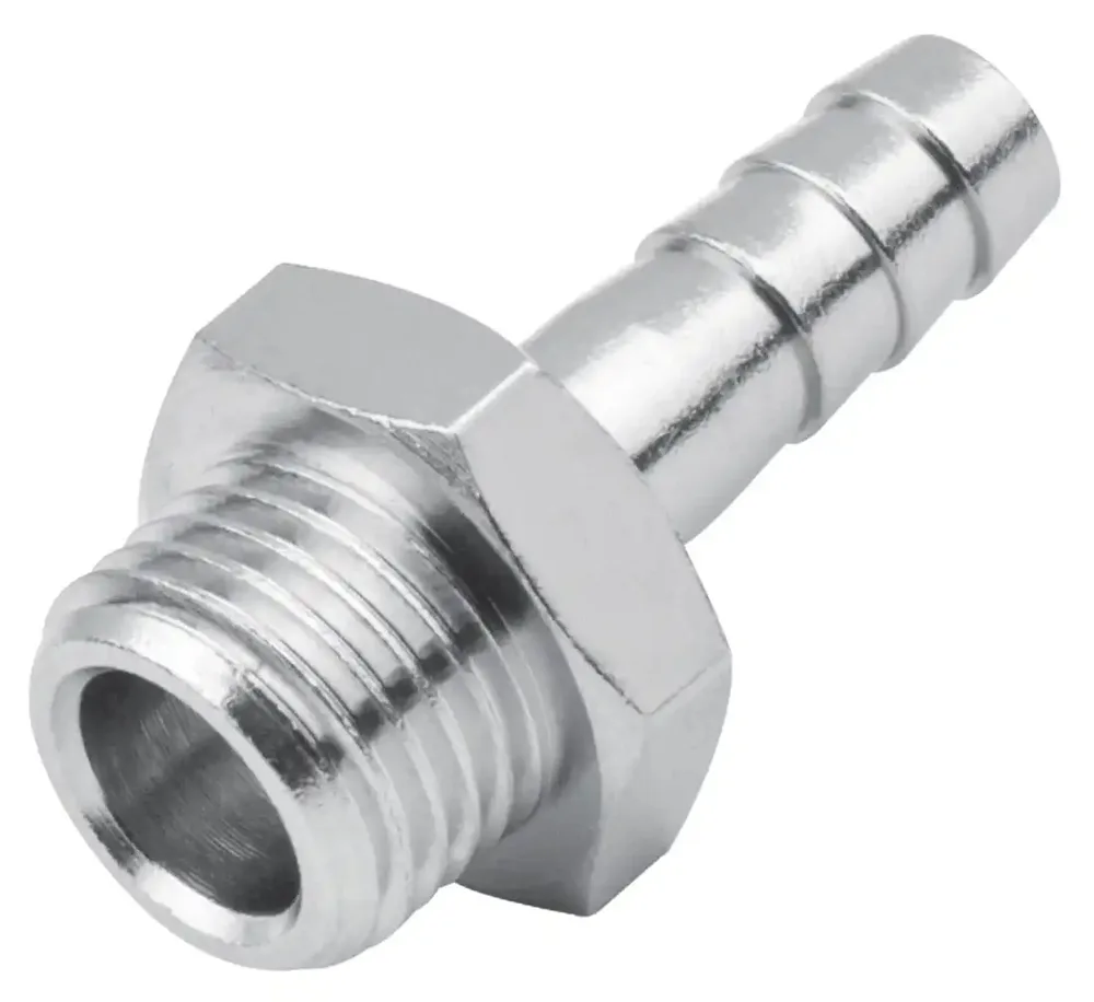 Raccord cannelé RQS tuyau 6 mm — filetage mâle 1/4" — vue 2