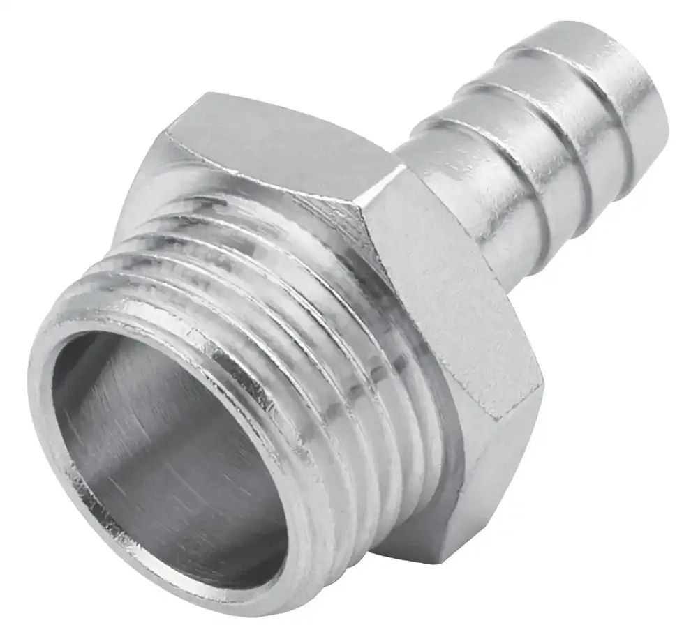 Raccord cannelé RQS tuyau 9 mm — filetage mâle 1/2" — vue 2