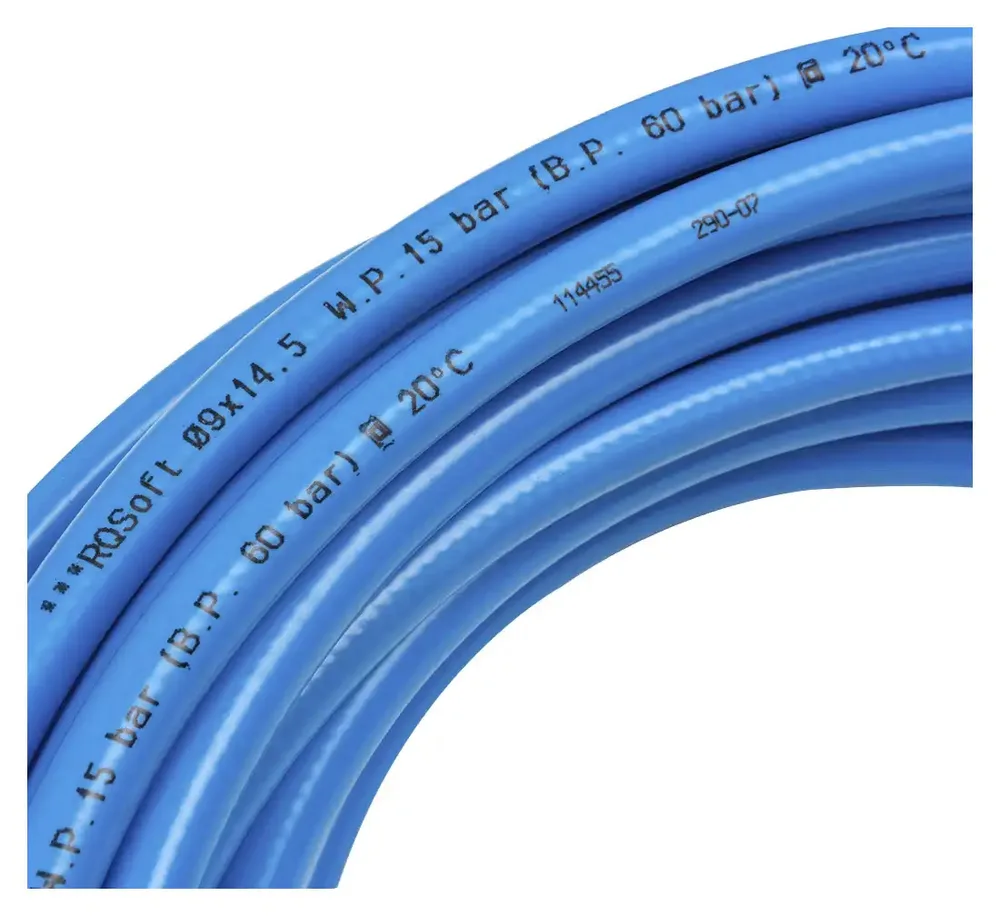Tuyau pneumatique droit RQSoft polyuréthane 9,0x14,5 mm — 20 m — vue 3
