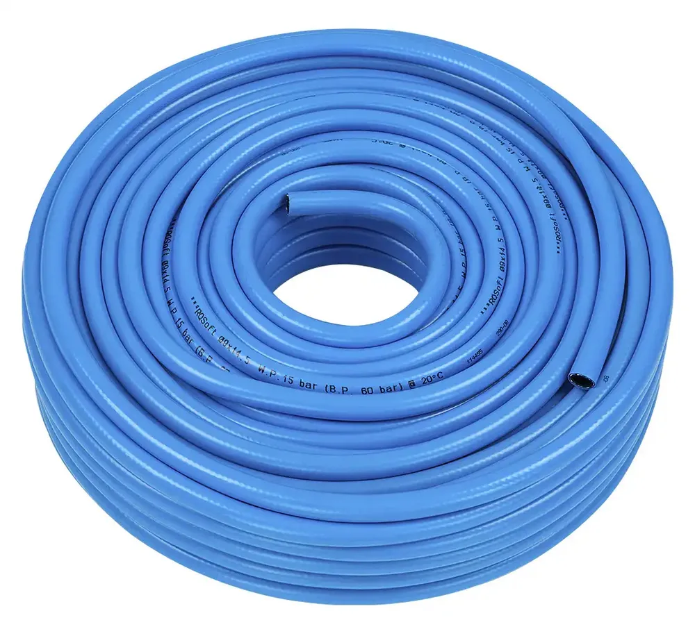 Tuyau pneumatique droit RQSoft polyuréthane 9,0x14,5 mm — 50 m