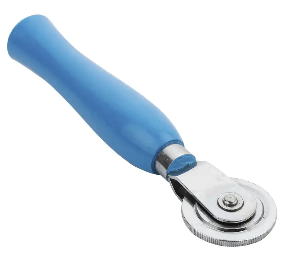 Rouleau de pression 4 mm REDATS manche bois bleu — vue 2