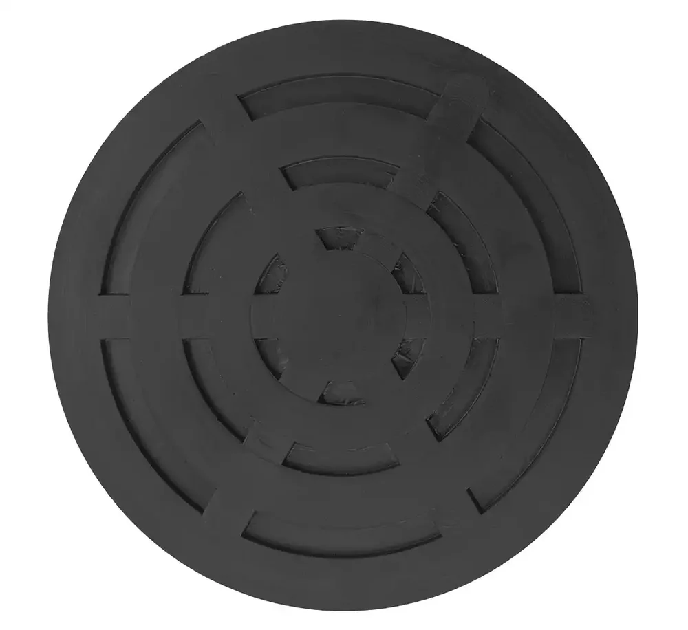Tampon caoutchouc REDATS pour pont élévateur 2 colonnes — bras 120 mm (130×120×26 mm) — vue 2