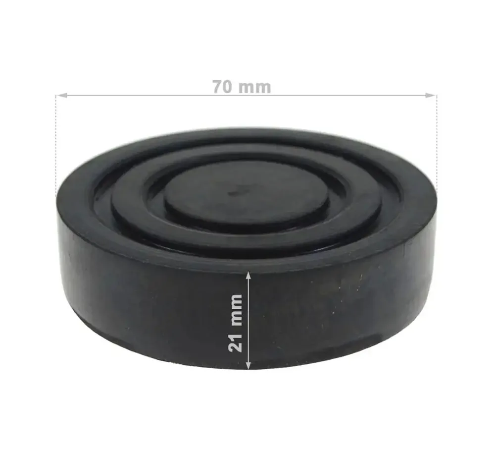 Tampon caoutchouc REDATS 70 x 21 mm pour cric rouleur à bras 60 mm — vue 3