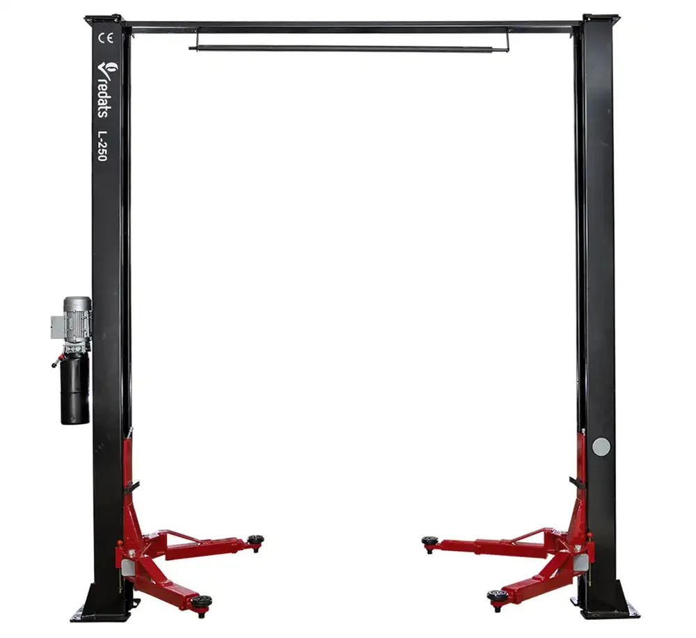 Pont élévateur 2 colonnes semi-automatique REDATS L-250 4T traverse supérieure