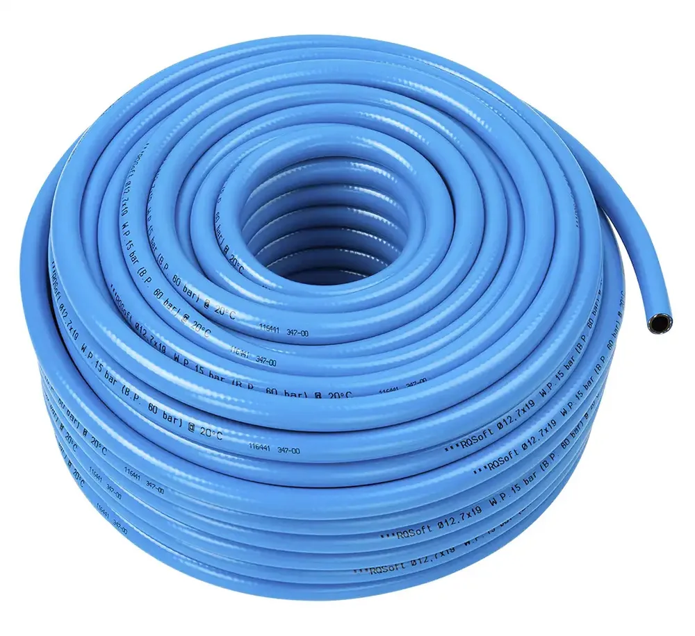 Tuyau pneumatique droit RQSoft PVC 12,7x19 mm — 50 m