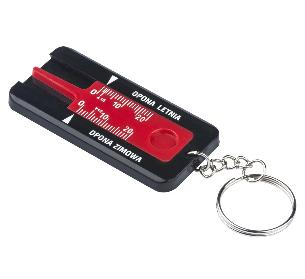 Porte-clés jauge de profondeur de pneu - noir — vue 2