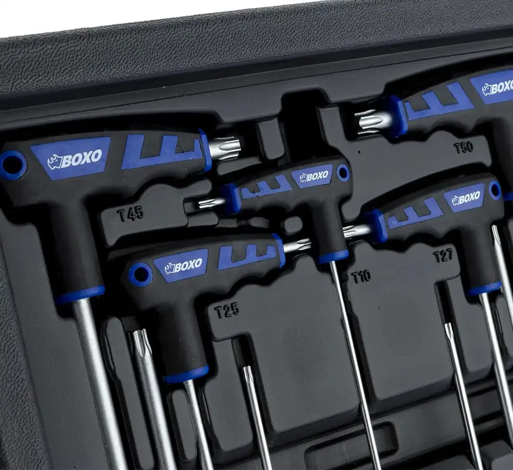 Clés Torx à poignée en T BOXO 9 pièces avec support — vue 4