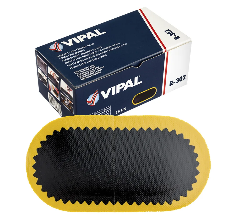Emplâtre chambre à air Vipal R302 95x50 mm (25 pièces)